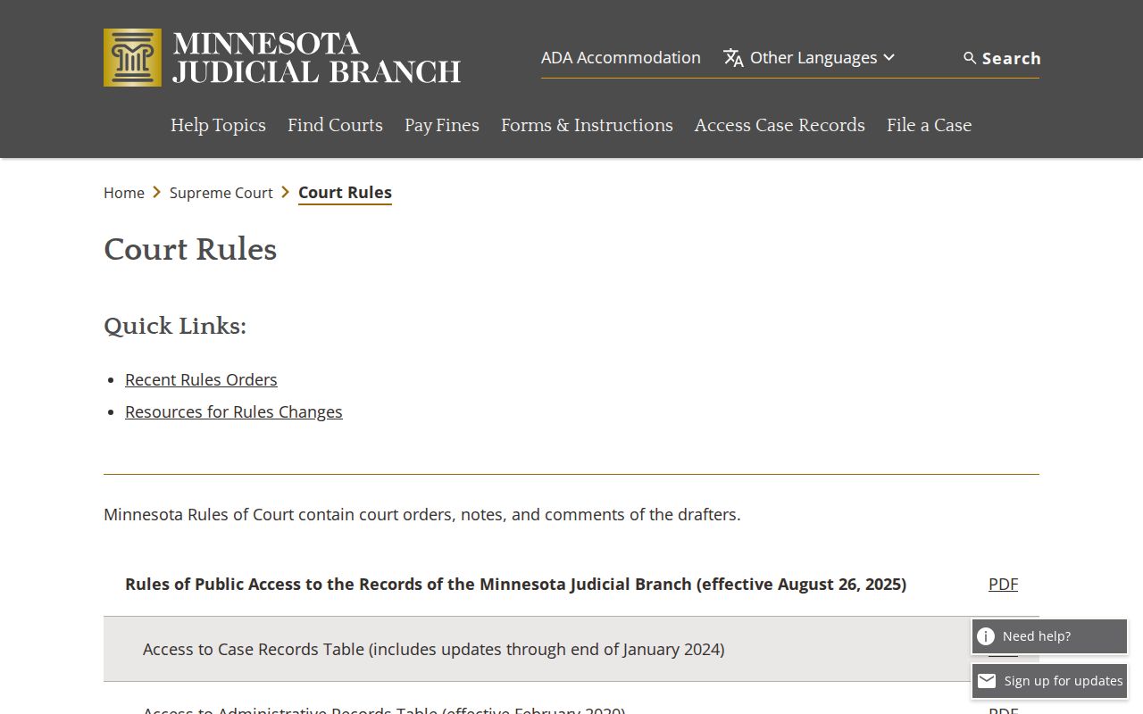 Yellow Medicine County court docket Minnesota public access rules